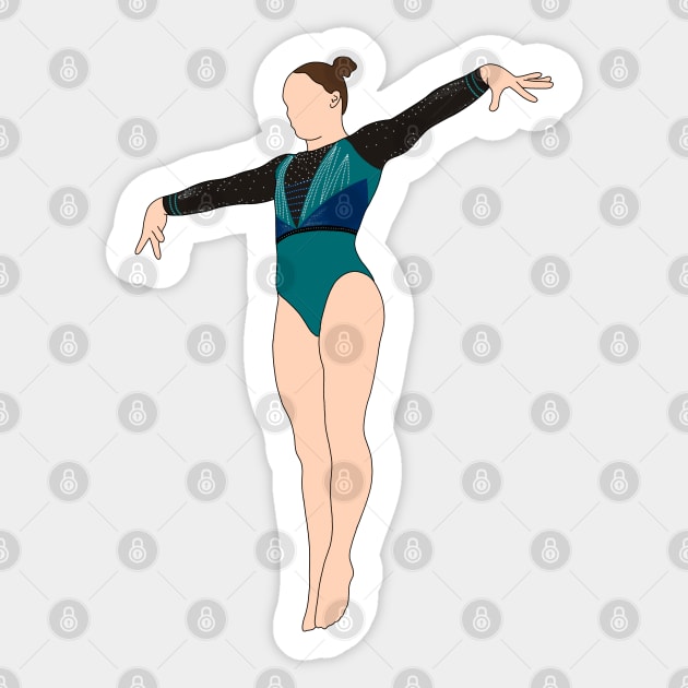 Breanna Scott 2023 World Gymnastics Championships Sticker by Coach Alainne Designs